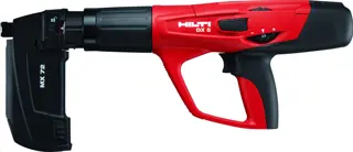 Powder-actuated nailer for fastening steel roof sheets